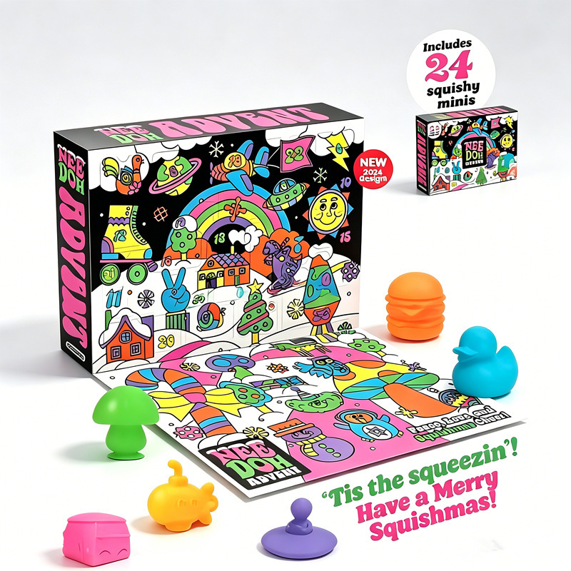 Electronics Latest Gadgets - Christmas 24‑Day Advent Calendar, Mini Squishy