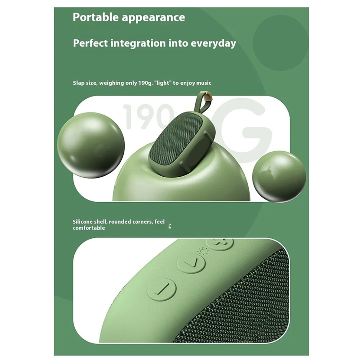 Bluetooth Speaker Waterproof - AS62 Portable Bluetooth Speaker IPX6 Waterproof