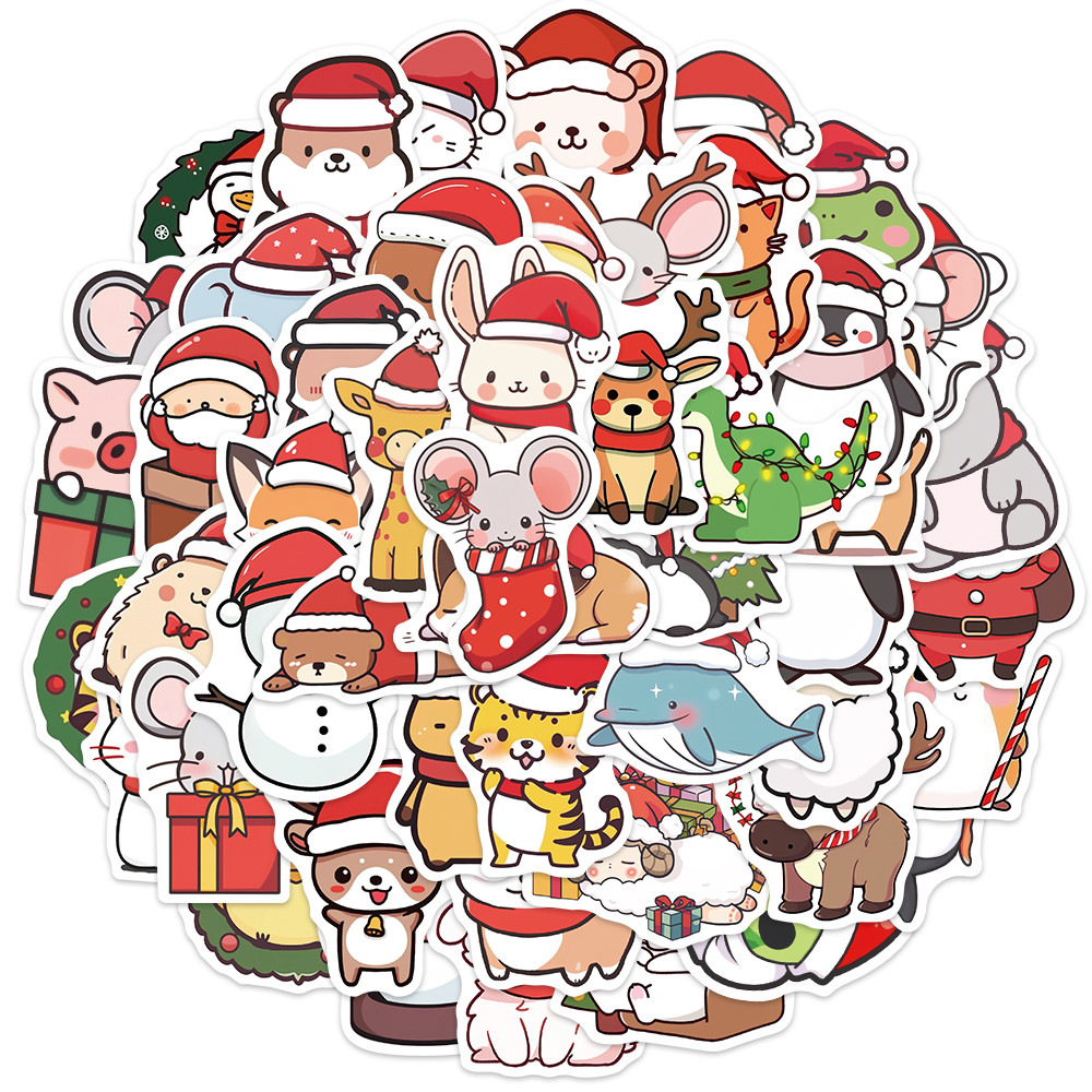 Electronics Gadgets Store - 50pcs Xmas Celebration Decal Pack Christmas