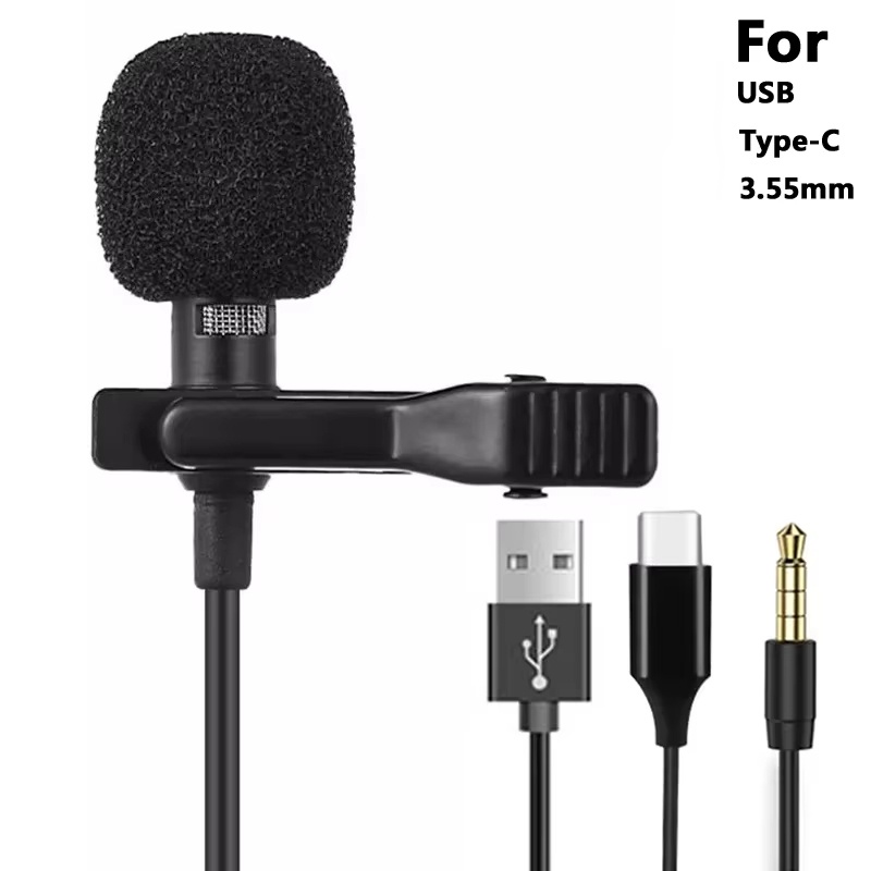 Mini Electronics Gadgets - 3.5mm Mini Portable Lavalier Microphone For