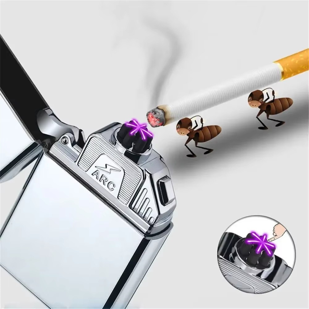 New Six Arcs Lighter Windproof - đánh giá và giá Electronics Gadgets For Gift