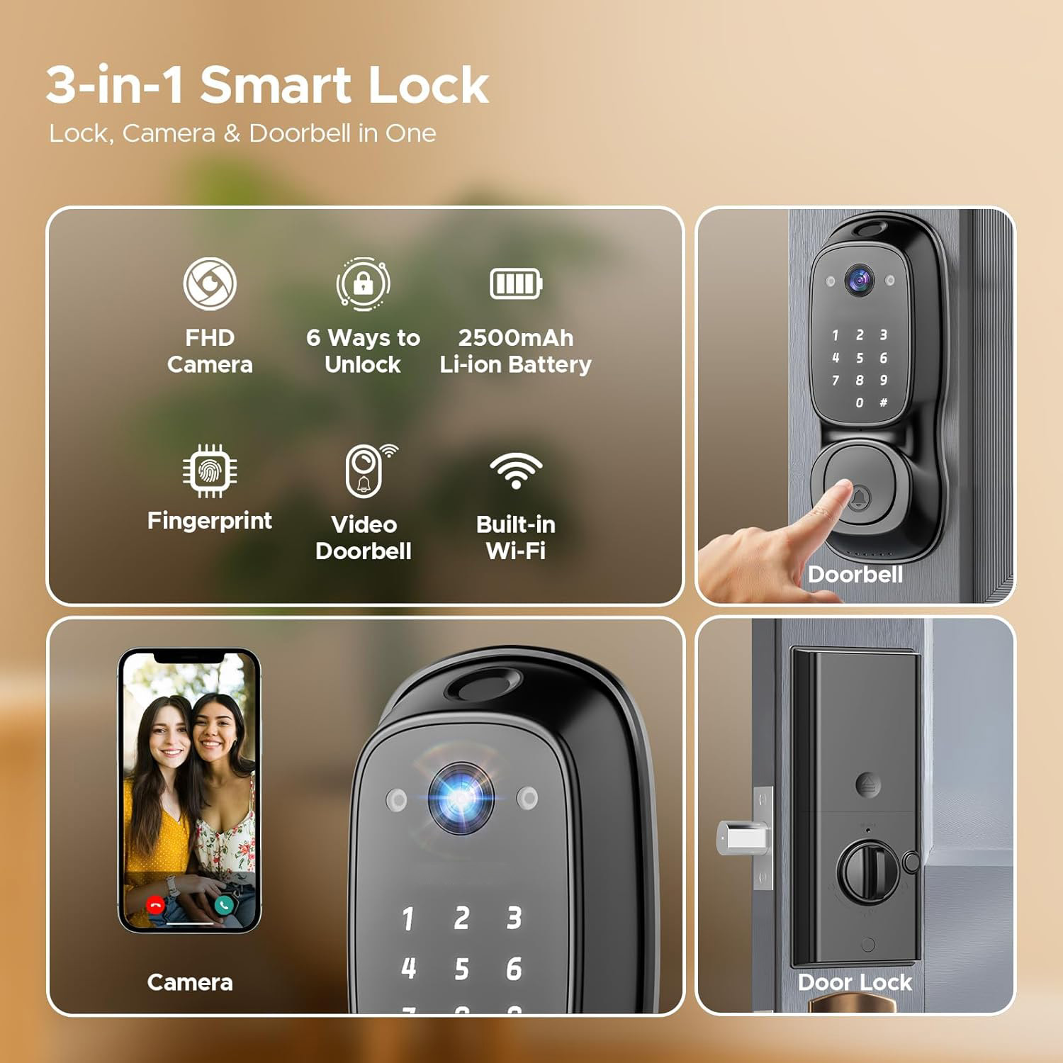 Tuya Wifi Smart Door Lock ‎Cam - đánh giá và giá Electronics & Gadgets Gaming & Toys Kinhank Super Console X2 Pro