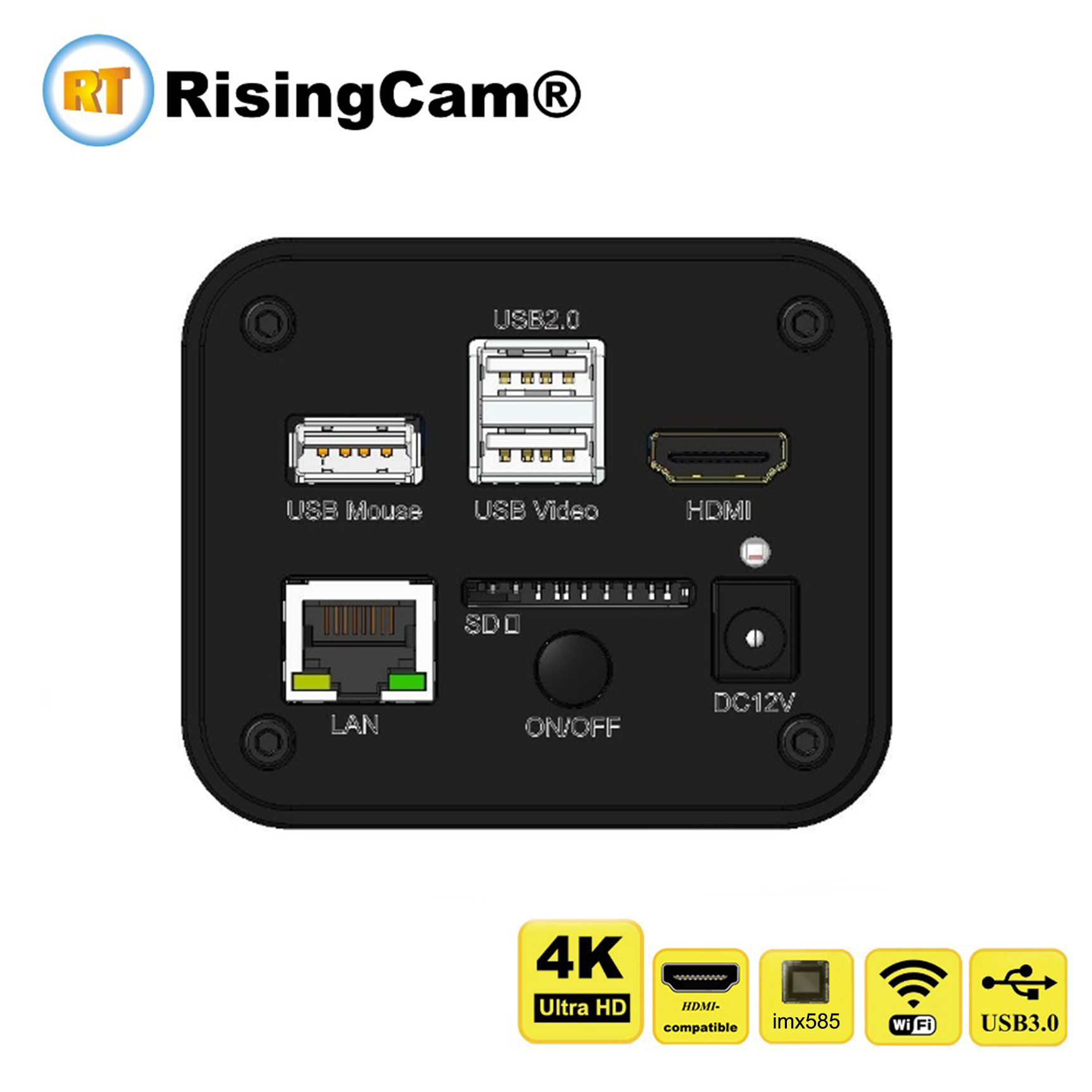 RisingCam Top 4K Ultra HD 30fp - đánh giá và giá Usb Microscope Digital