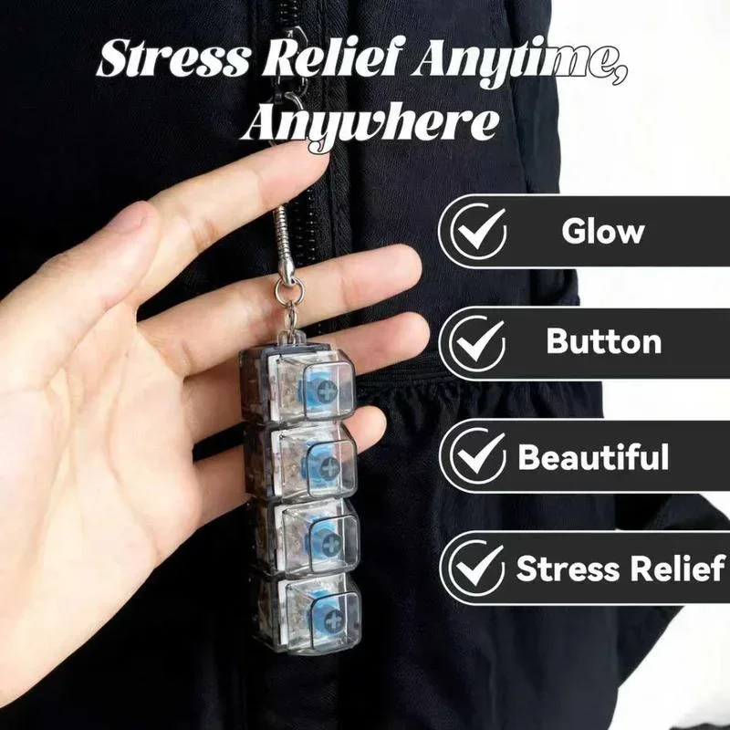LED Keyboard Keychain Fidget T - đánh giá và giá Electronics Gadgets For Kids