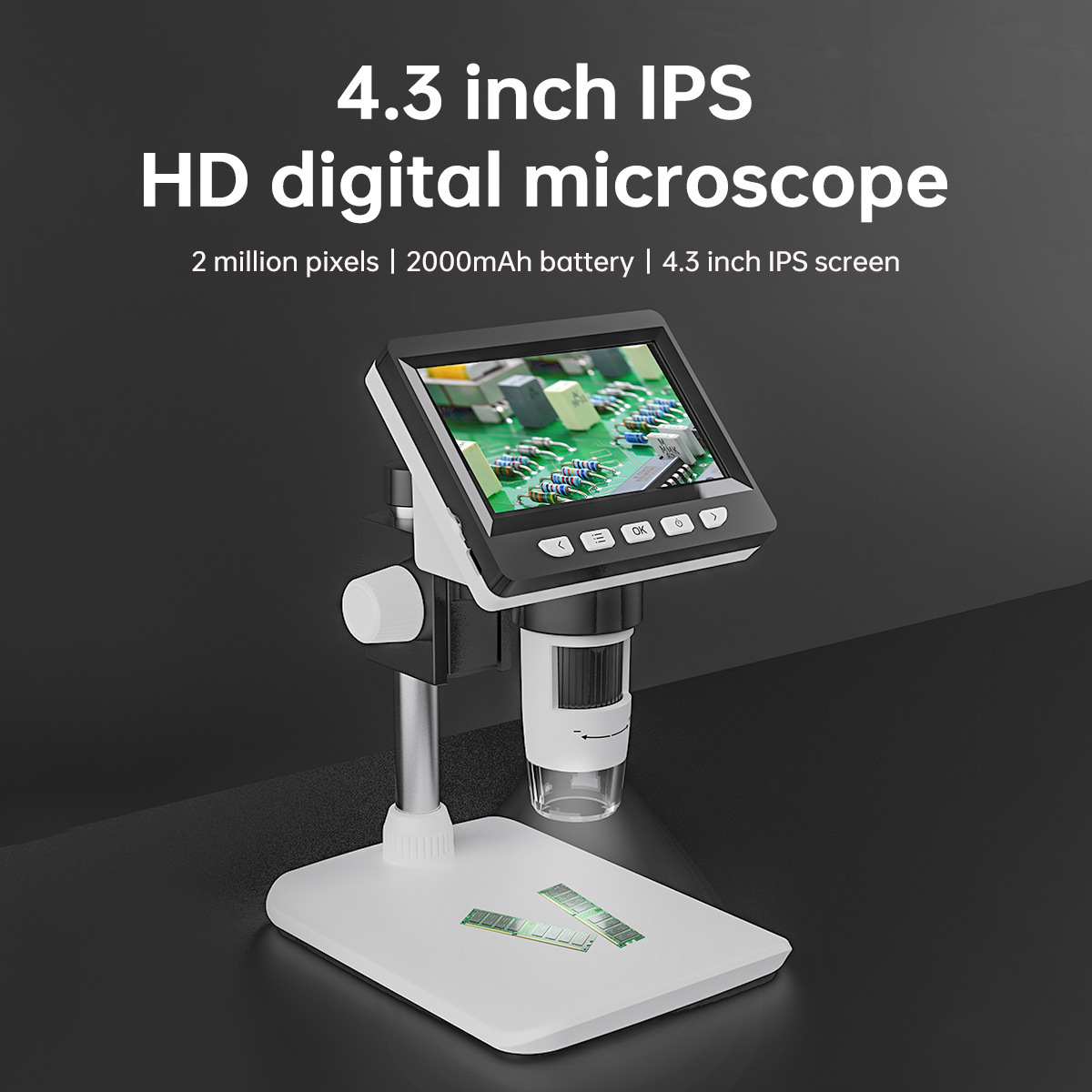 4.3-Inch Portable Electronic D - đánh giá và giá Usb Microscope Digital