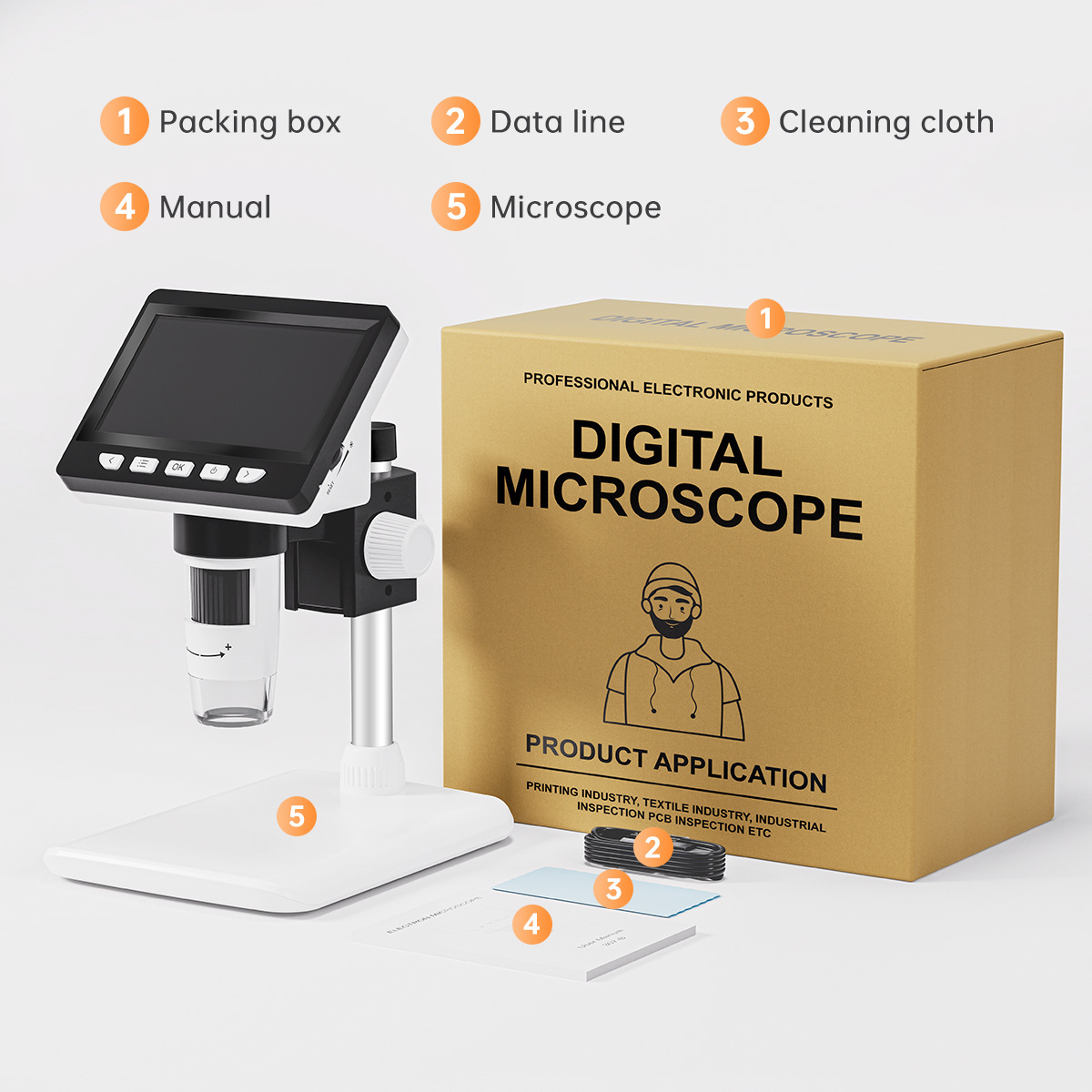 4.3-Inch Portable Electronic D - đánh giá và giá Usb Microscope Digital