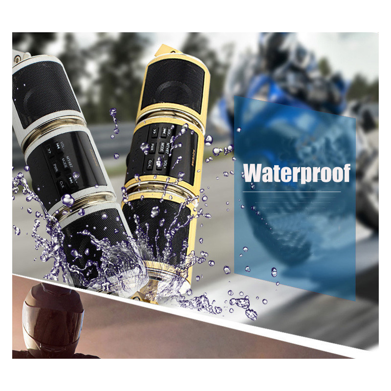 Motorcycle Audio FM Radio AUX  - đánh giá và giá Bluetooth Speaker Waterproof