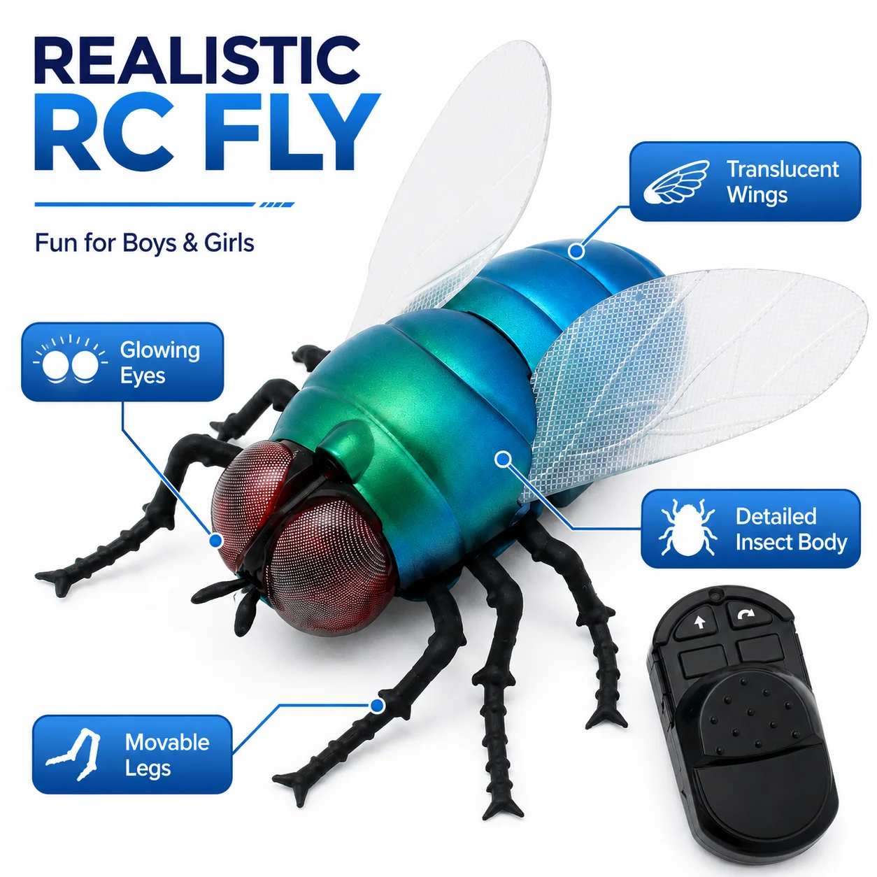 Infrared RC Fly Toy Realistic  - đánh giá và giá Electronics Gadgets For Kids