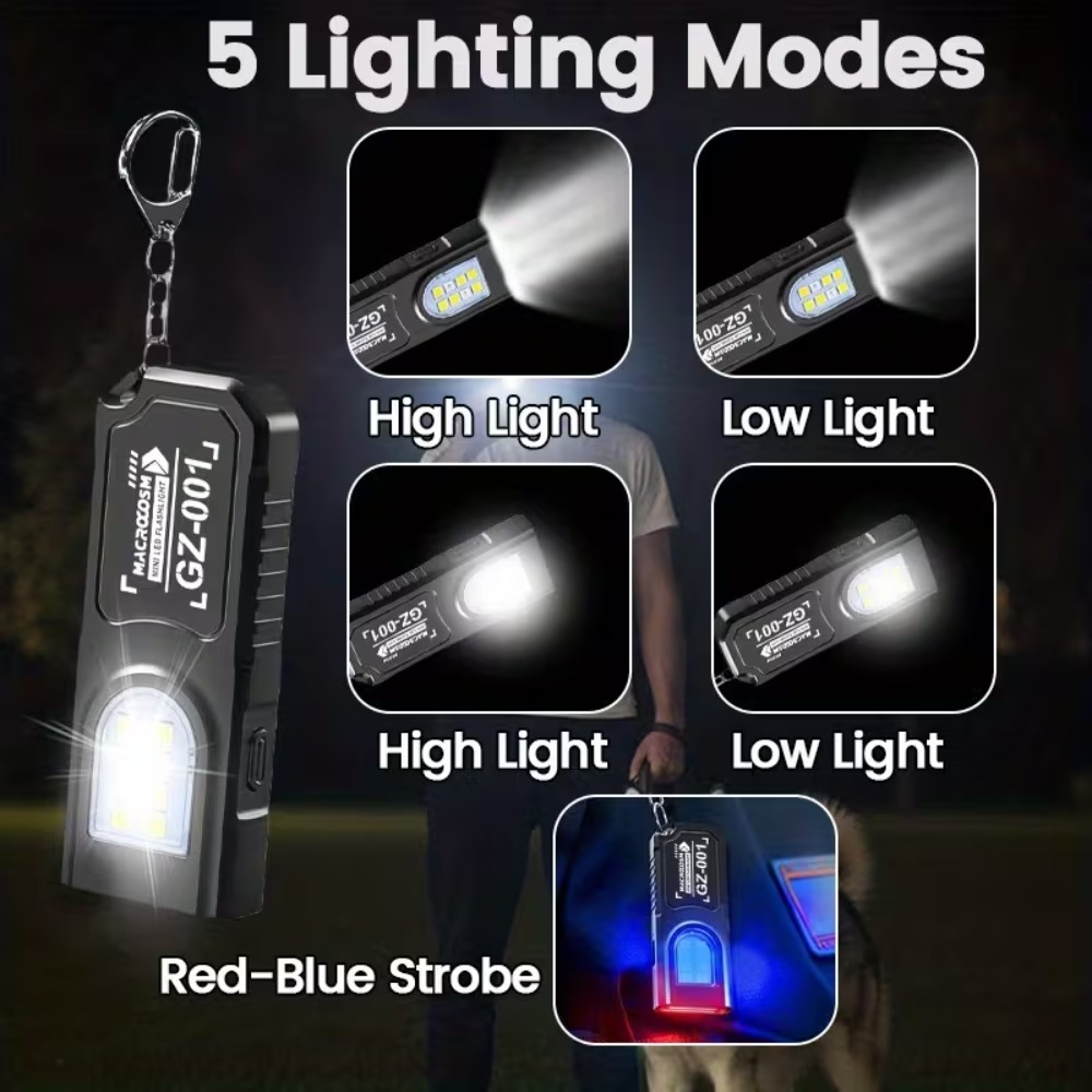 Mini COB LED Keychain Flashlig - đánh giá và giá Mini Electronics Gadgets
