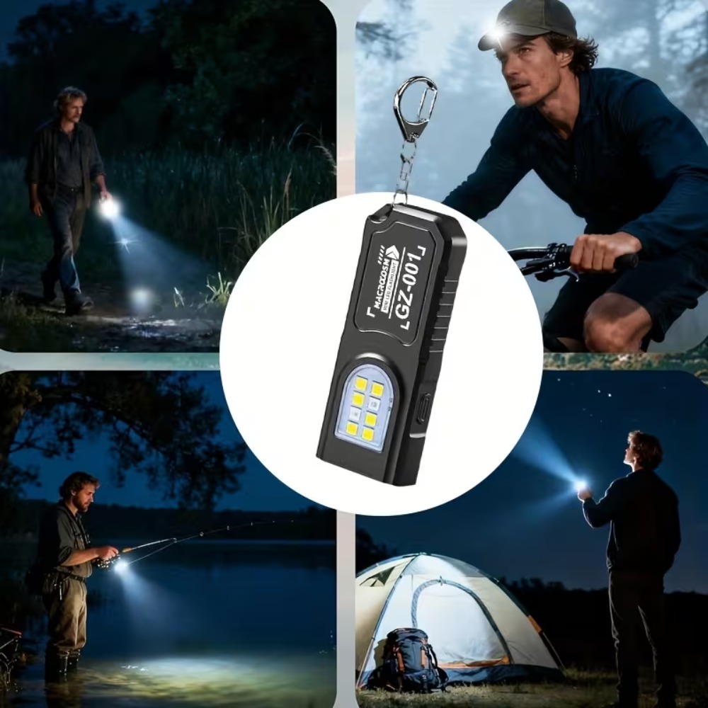 Mini COB LED Keychain Flashlig - đánh giá và giá Mini Electronics Gadgets